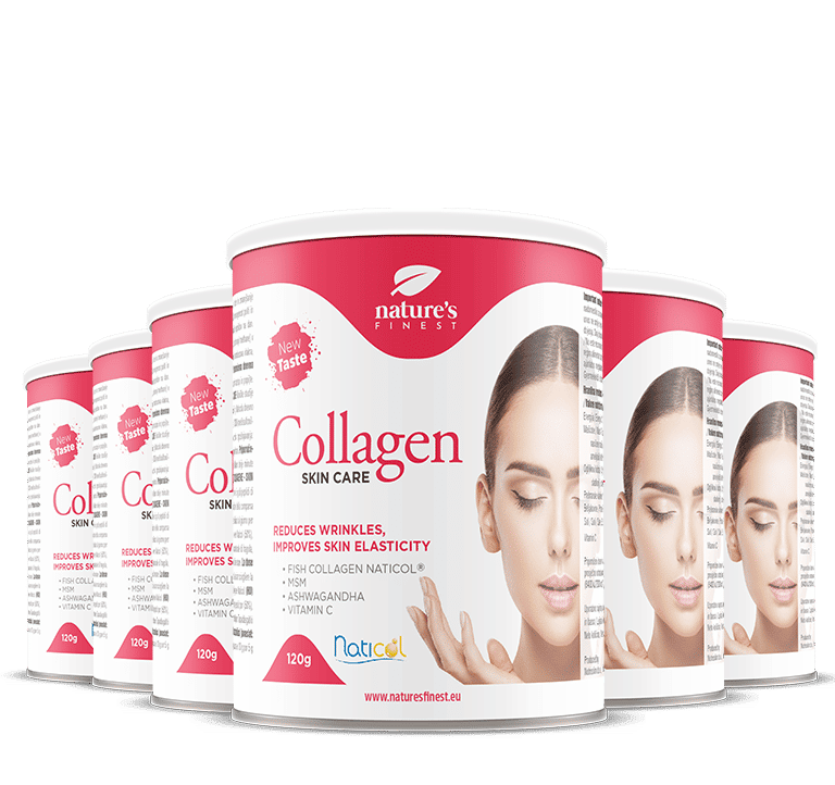 Collagen SkinCare: Marinepulver für verbesserte Hautelastizität mit zusätzlichem Vitamin C | 6er-Pack.

Treten Sie ein in die Welt der marinebasierten Nahrungsergänzungsmittel mit Nature's Finest.

Hauptmerkmale:

-- Tauchen Sie ein in die Welt des Marine-Kollagenpulvers für eine mögliche Verbesserung der Hautelastizität.
-- Überlegen Sie, auf natürliche Weise das Erscheinungsbild von Falten zu reduzieren?
-- Sie streben nach strafferer Haut?
-- Natürliche Hydratation für eine glattere Hauttextur.
-- Fisch-Kollagenpulver entwickelt für eine mögliche schnelle Absorption.
-- Nur die feinsten natürlichen und organischen Inhaltsstoffe, mit einem Fokus auf Kollagen-Hautpflege.

Für wen ist dieses Produkt?

1.
2.
3.
Wenn Sie neugierig darauf waren, wie Kollagenpeptide der Haut zugute kommen könnten, betrachten Sie dies als Ihren möglichen Einstieg.

Zutaten:
-- Marine Kollagenpeptide Naticol® (50%)
-- Maltodextrin
-- Ashwagandha Pulver
-- Hyaluronsäure
-- Vitamin C, ein wichtiges Vitamin für die Hautelastizität.
-- Steviol Glycoside

Anwendung:
Mischen Sie täglich einen Löffel mit Ihrem Getränk Ihrer Wahl, um Ihre gesundheitliche Reise zu ergänzen.

Nährwertangaben (pro Portion):
Energie: 20kcal
-- Kohlenhydrate: 3g (Zucker: 0,5g)
-- Protein: 2g
-- Marine Kollagen: 1000mg
-- Vitamin C: 80mg (100% des NRV)

Denken Sie daran, dies als Teil eines ausgewogenen Lebensstils zu konsumieren.

Exklusives Angebot für begrenzte Zeit:
Nutzen Sie unser außergewöhnliches Angebot: Ein Paket von sechs Nature’s Finest Marine Kollagenpeptide Hautpflegeprodukten.

Haftungsausschluss:
Dieses Produkt ist nicht dazu bestimmt, Krankheiten zu diagnostizieren, zu behandeln, zu heilen oder zu verhindern.

Begleiten Sie uns auf einer Reise zu möglicherweise gesteigerter Hautvitalität mit Nature's Finest Kollagen Hautpflege, reich an marinebasierten Peptiden.