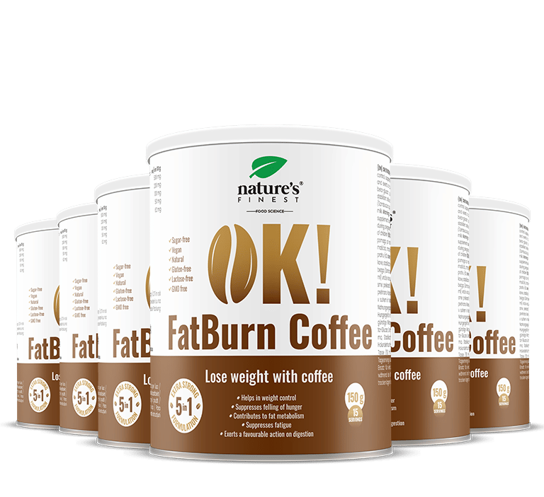 100% FatBurn Kaffee | 6x OK!FatBurn® | Mit ID-Alg® und L-Carnitin | Schlankeren Körper | von Nature's Finest.