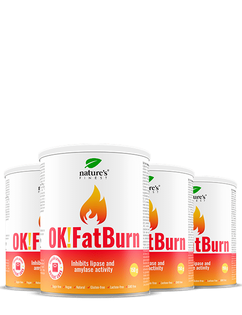 100% FatBurn Getränk | 4x OK!FatBurn® | mit ID-Alg® und L-Carnitin | Beste Fettverbrenner in Deutschland | von Nature's Finest.